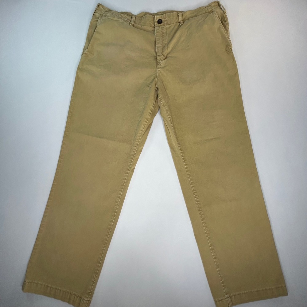 American Eagle Mens Chino Pants 36x32 Khaki Tan Original Straight Flex